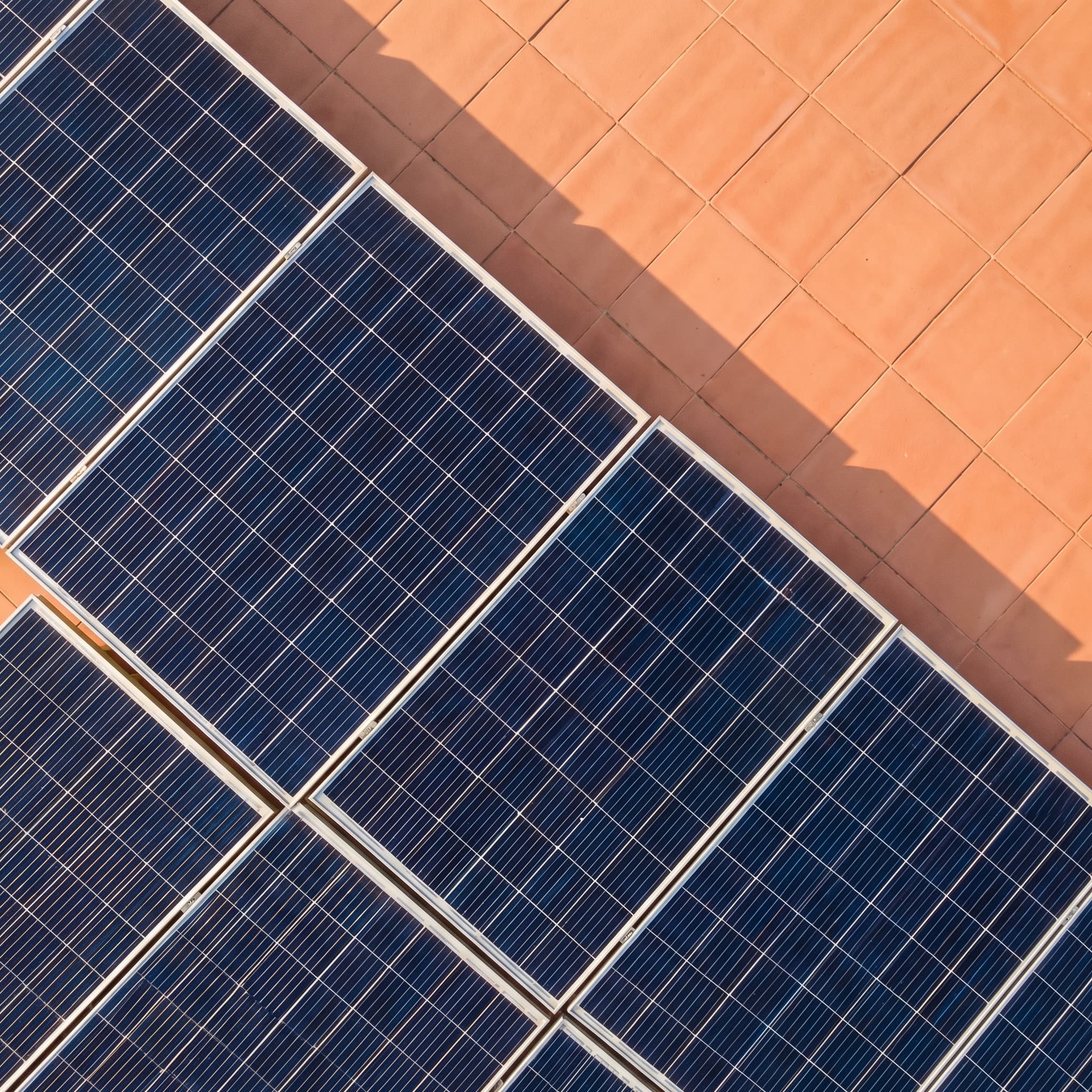 Rooftop solar panel installation on a residential home in Punjab